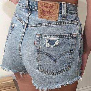 Vintage 550  Levi cut offs